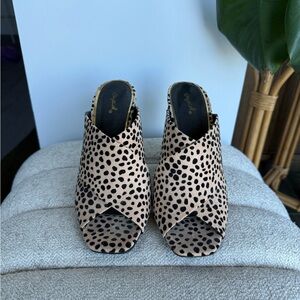 Leopard Print Women's Mules